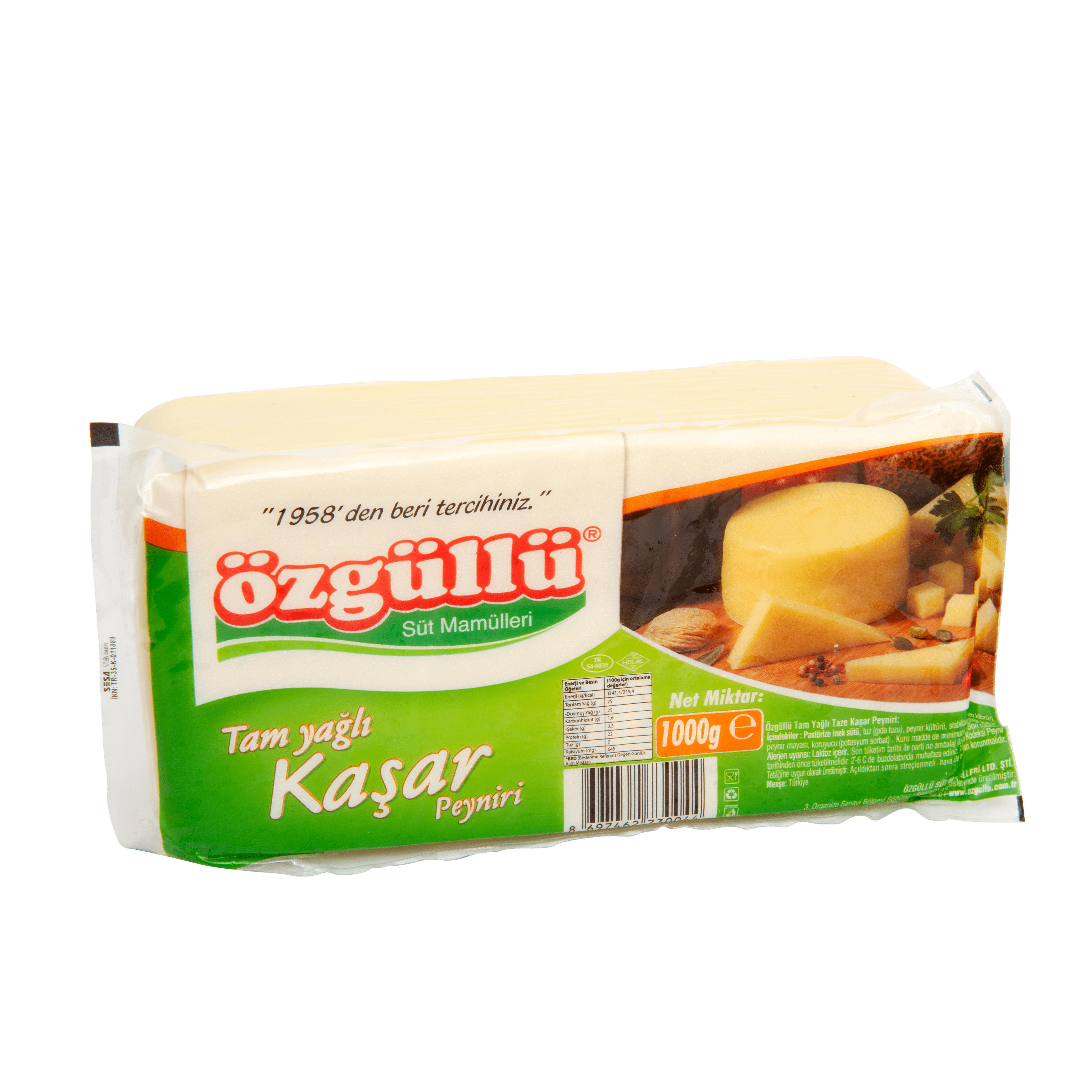 Özgüllü Kaşar Peyniri 1 KG (1000gr) Fiyatı Butik Kahvaltı
